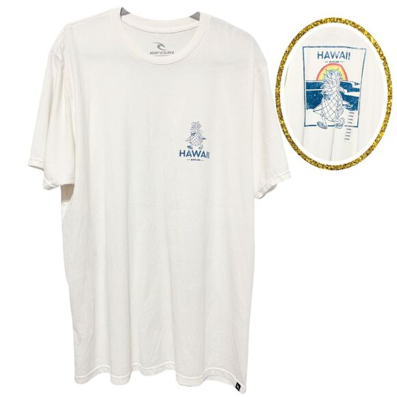 New Rip Curl Hawaii Pineapple Cruzin Heritage Premium Tee T-Shirt XL - Picture 1 of 9